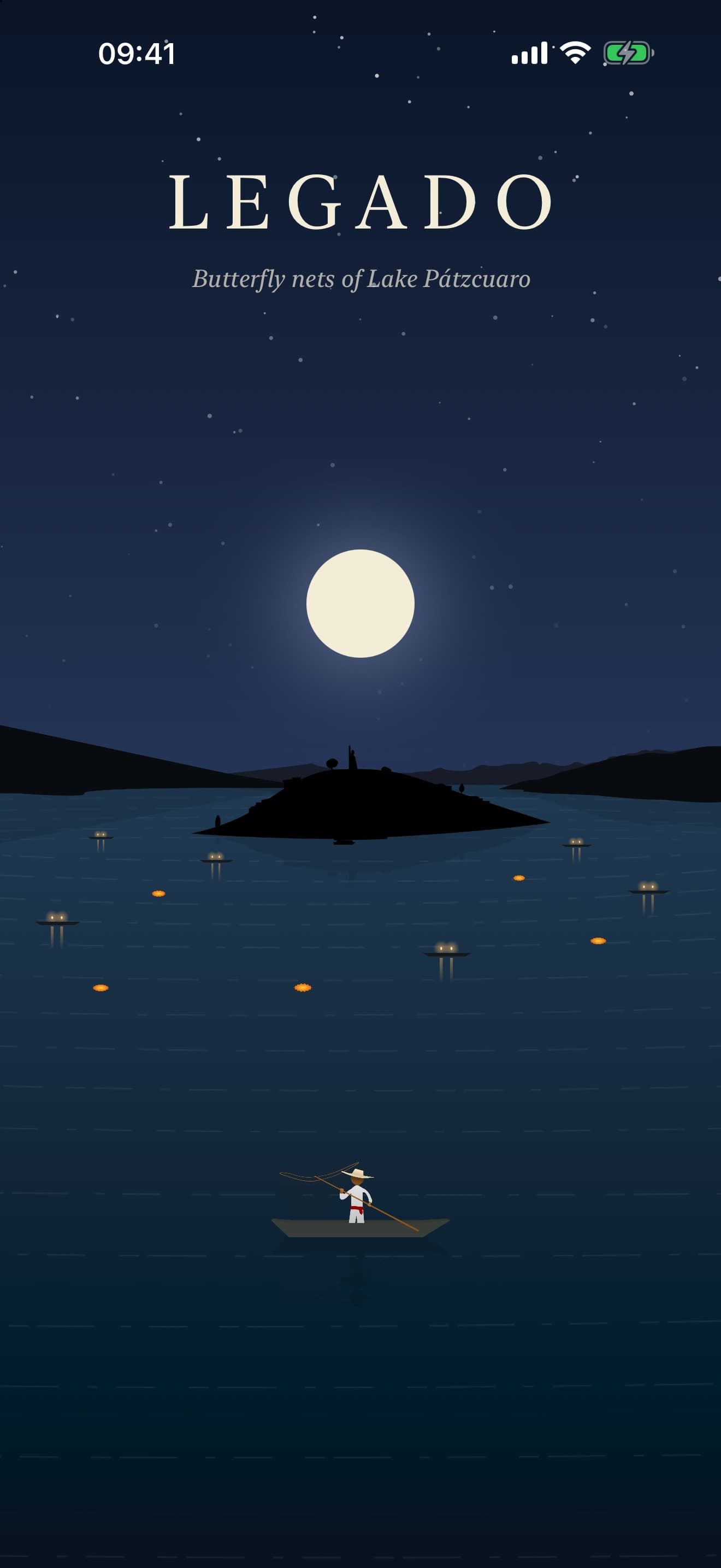 Title screen at night